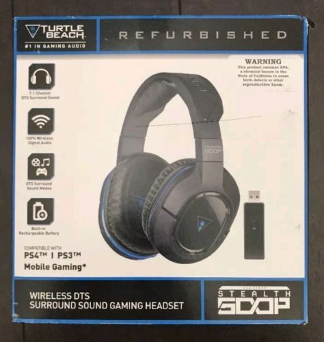 Turtle Beach Ear Force Stealth 500P Wireless 7.1 Gaming Headset PS4 Refurbished