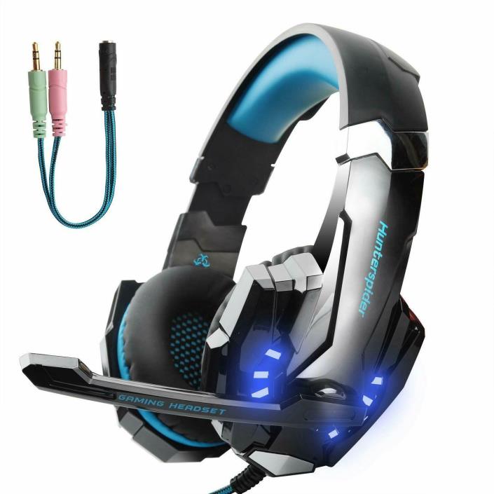 Hunterspider v3 Pro Gaming Headset with Mic for Xbox PS4, PC, Tablets.