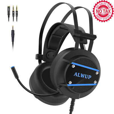 Gaming Headset With Mic, Microphone, Stereo Surround Sound, Deep Ear Pads