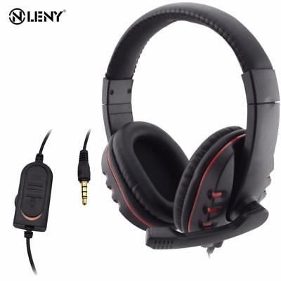 Wired 3.5mm Headset Headphone Earphone Music Microphone