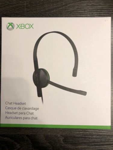 OEM Official Microsoft Xbox One Wired Chat Headset MODEL 1564 With Adapter *NEW*