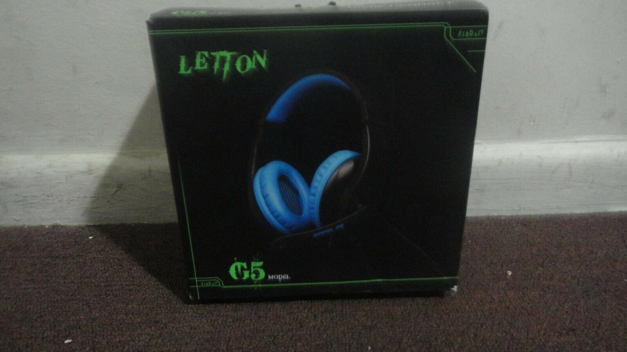Letton G5S Headset/Headphones with Microphone for Gaming for PC, PS4, Xbox One!