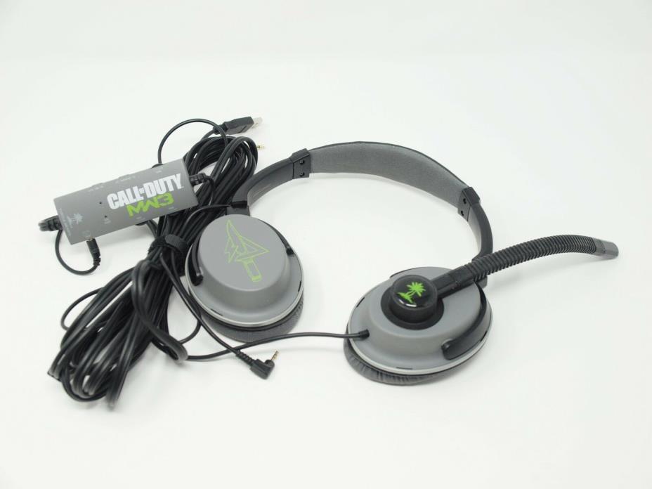 Turtle Beach CALL OF DUTY MW3 Ear Force Limited Edition Gaming Headset ~ EUC