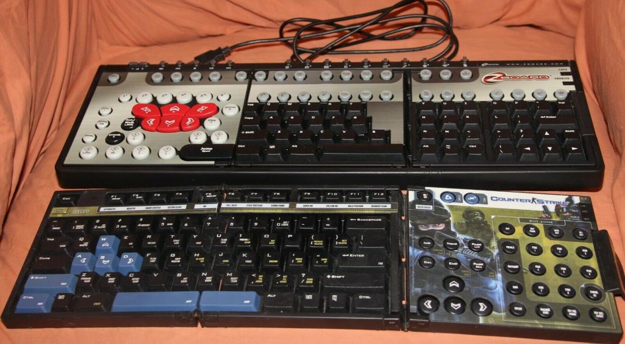 Ideazon Counter-Strike Keyset for Zboard and a second Gaming Keyboard.