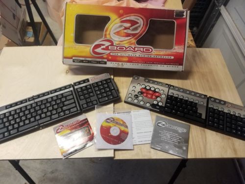 Z Board - Standard Keyset and gaming keyset manual and cd ZBD101 in Original Box