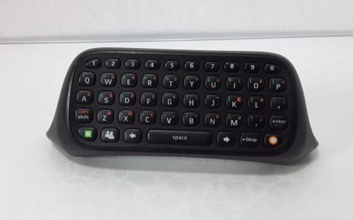 Genuine Microsoft Xbox 360 ChatPad Gaming Keyboard Keypad Black Attachment