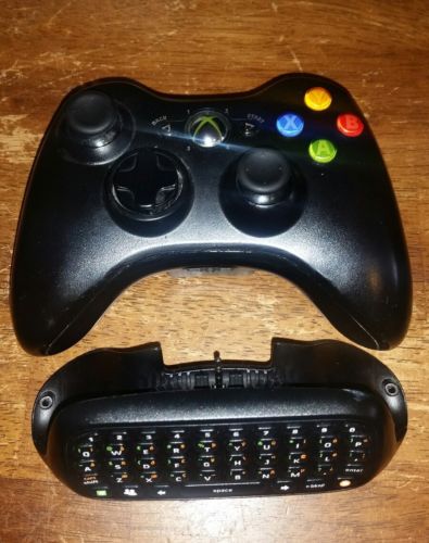 xbox 360 controller wireless and chatpad very good ***FREE SHIPPING***
