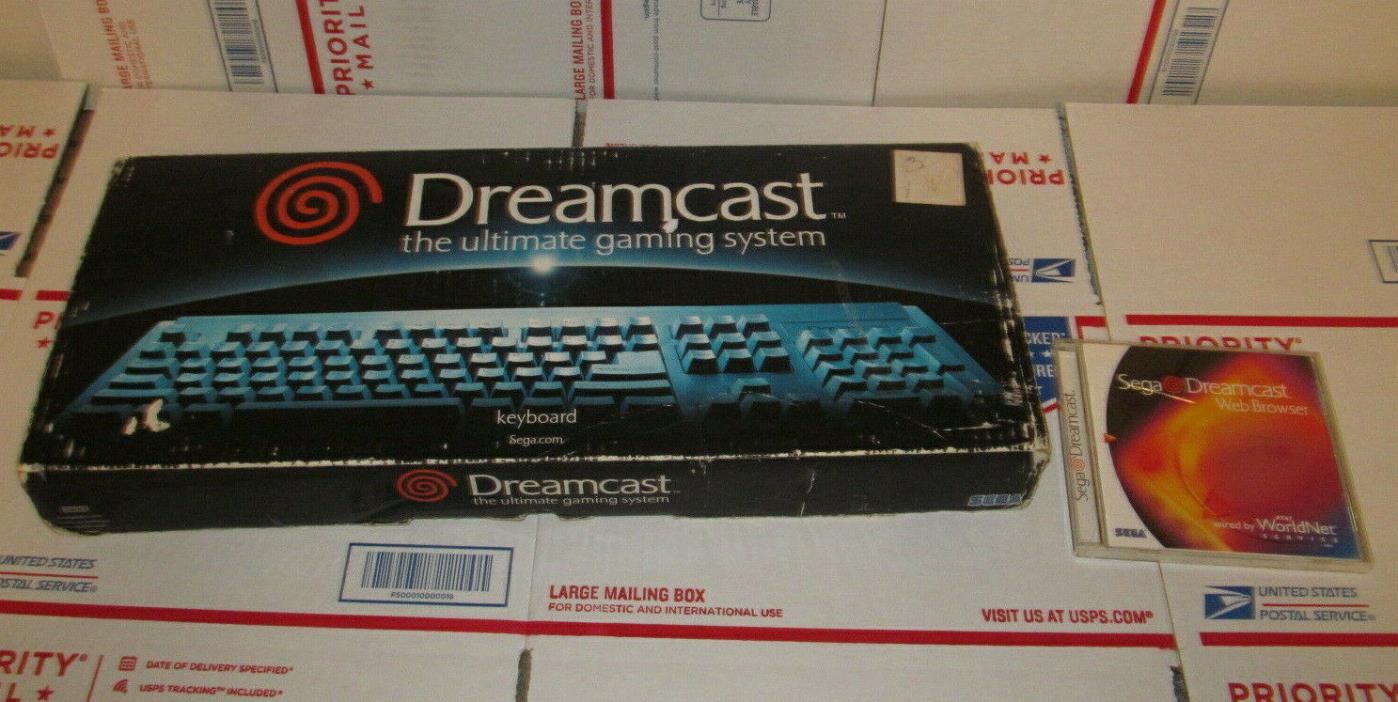 Official Sega Dreamcast Keyboard OEM SK-1502 in Original Box w/ Web Browser NICE