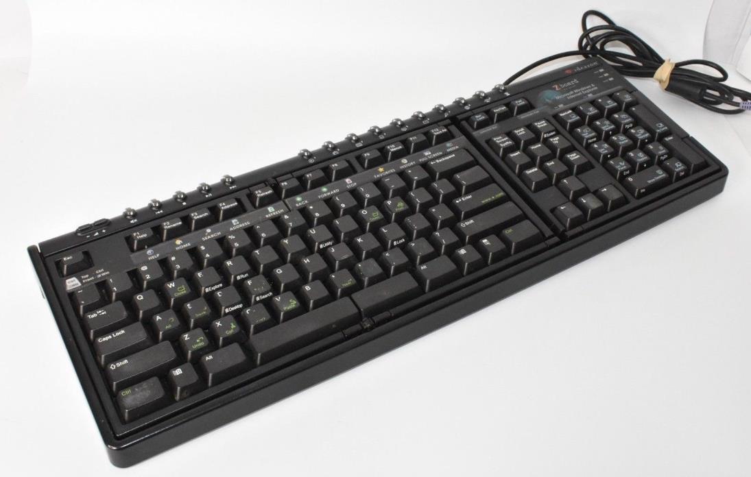 Ideazon Zboard  PS/2 001 Video Gaming Keyboard | Changeable Key Layouts Black