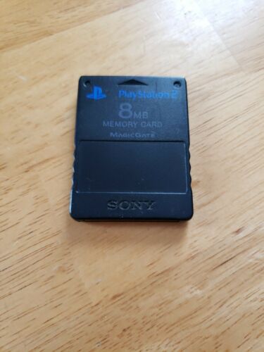 Official OEM Sony Playstation 2 PS2 8MB Magicgate Memory Card SCPH-10020 Black