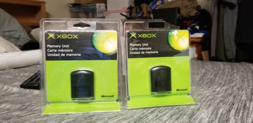 Lot of two Microsoft Xbox Memory Unit X08-25319