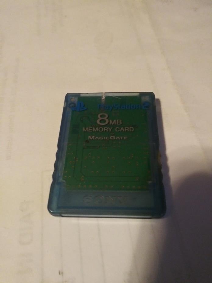 Sony Playstation 2 PS2 Memory Card Magic Gate 8MB Green