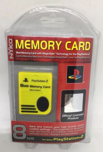 Nyko PlayStation 2 8mb Memory Card New