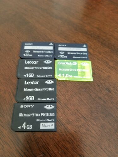 Pro Duo Memory Stick / Memroy Card Lot Sony PSP / Camera