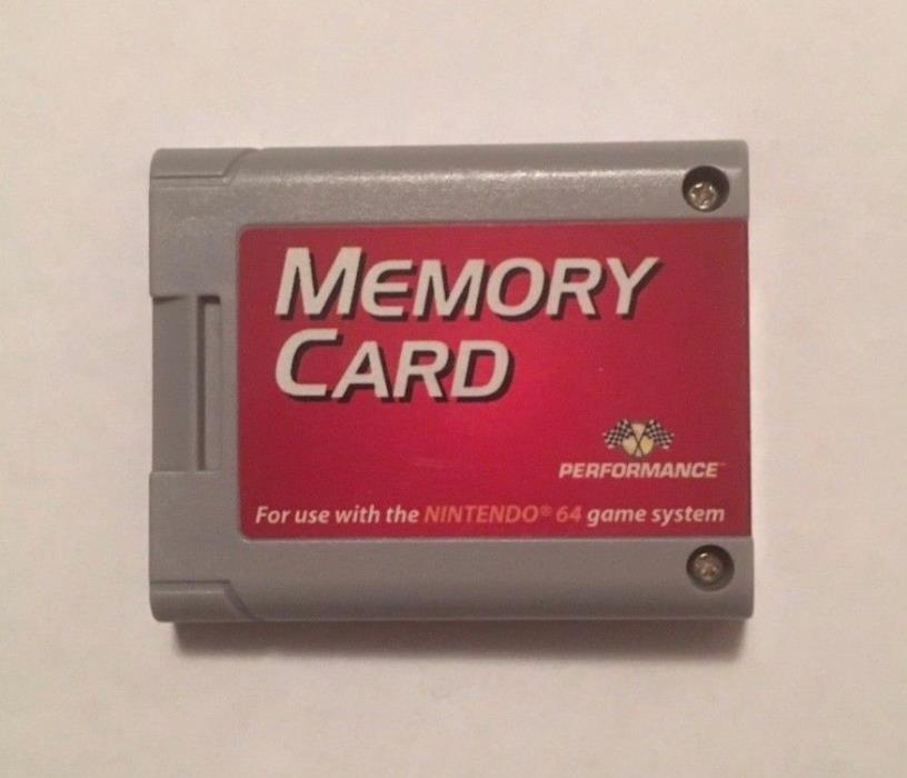 Nintendo 64 N64 Performance Memory Card Controller Pack (tested)