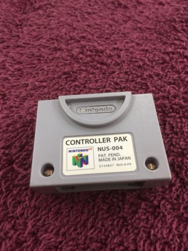 [Free ship] N64 Controller pack pak working Nintendo official NUS-004