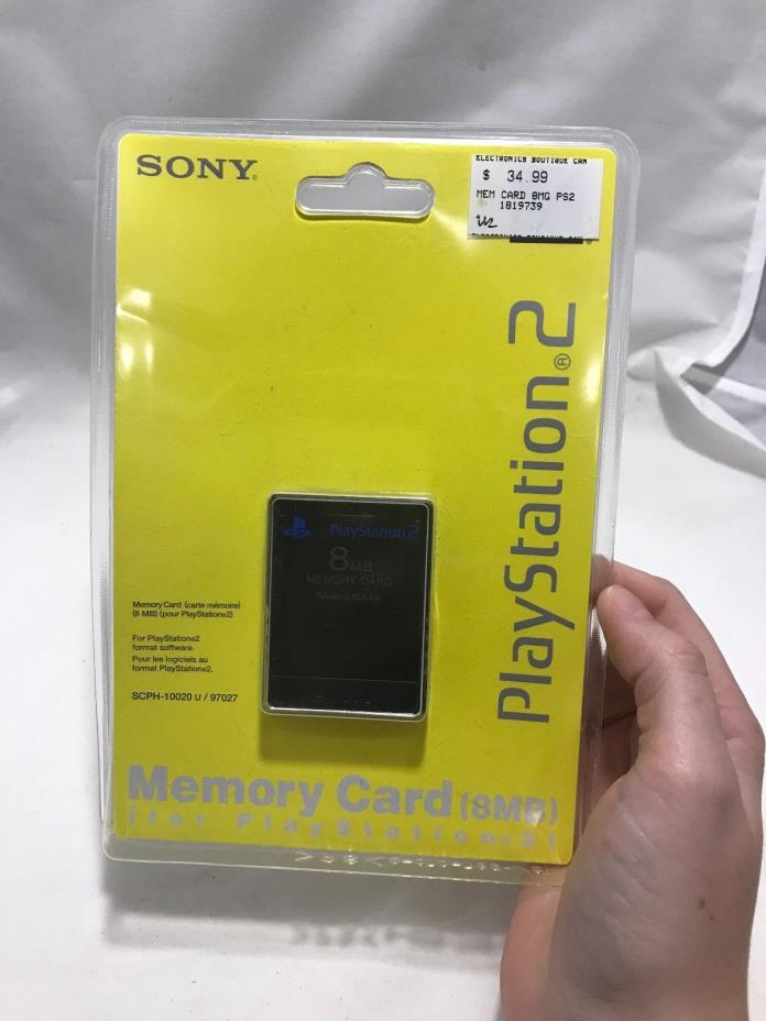 Sony Playstation 2 8mb Memory Card OEM - New Sealed! SCPH-10020 U