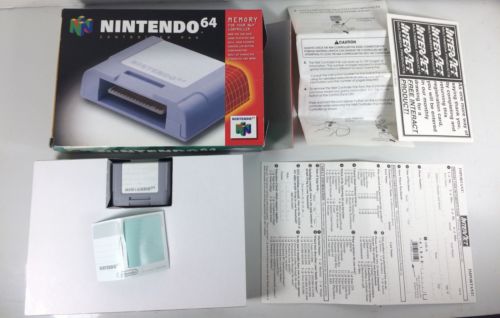 Nintendo 64 Controller Pak memory card complete with original box - N64 CIB