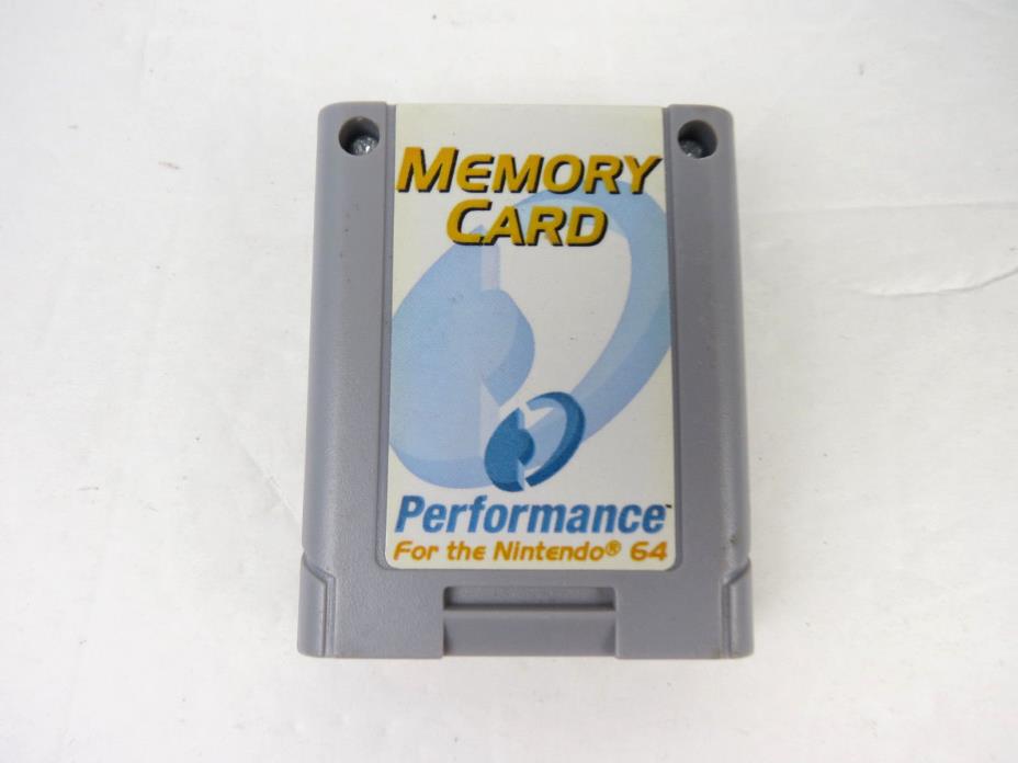 NINTENDO 64 N64 MEMORY CARD PERFORMANCE P-302 FAST Free Shipping