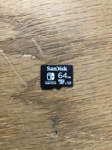 SanDisk 64 GB Nintendo Switch micro SD XC Card Flash Storage Memory USA Genuine