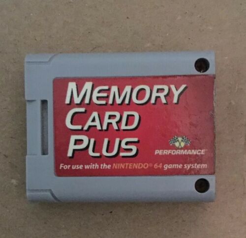 Nintendo 64 N64 MEMORY CARD PLUS Controller Pack SAVE UR GAMES More Space! GREAT
