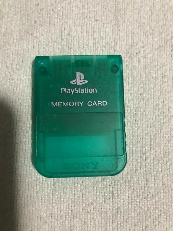 PS2 memory card OEM, Original, Green