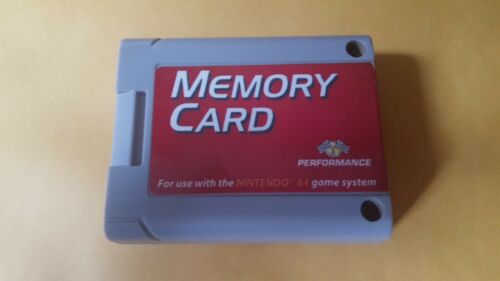 Nintendo 64 N64 Memory Card Controller Pack Performance SAVE YOUR GAMES - TESTED