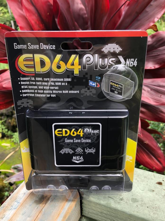Nintendo 64 N64 ED64 Plus Cartridge SD CARD FASTEST Worldwide Ship ED64PLUS Game