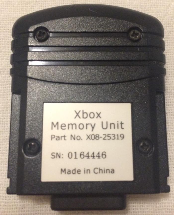 XBOX Memory Card 8MB Unit X08-25319 Original Microsoft OEM