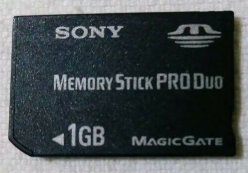 Sony 1 GB Memory Stick PRO Duo Card - 1GB Sony PSP & Camera TESTED WORKS CLEAN