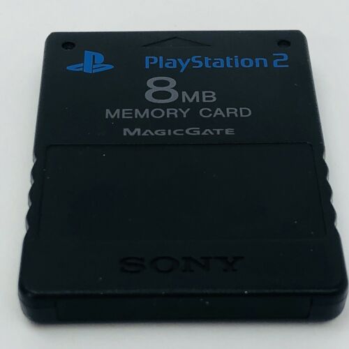 Memory Card 8MB MagicGate Black Sony SCPH-10020 for Playstation 2 PS2 Console