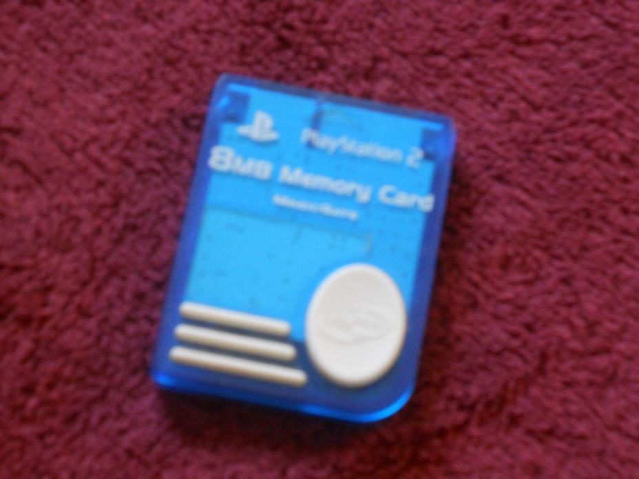 8MB Magic Gate Memory Card NYKO Blue for Sony Playstation 2 Console System