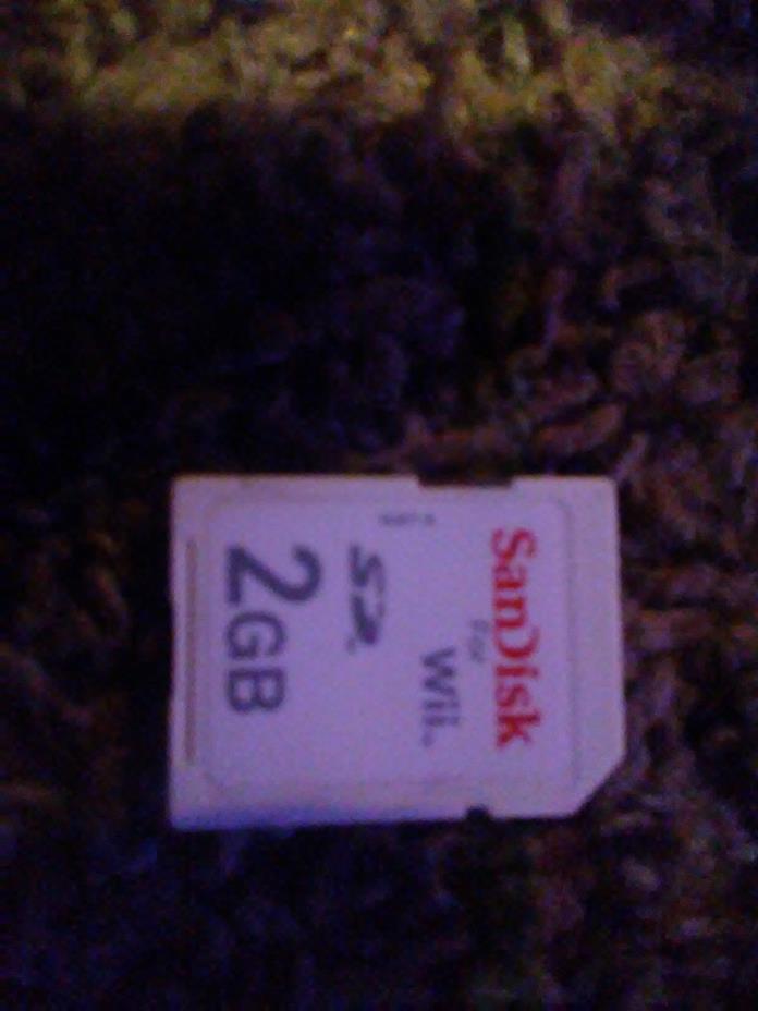 Sandisk 2GB Gaming SD Card For Nintendo Wii & Wii U Gaming Memory Card