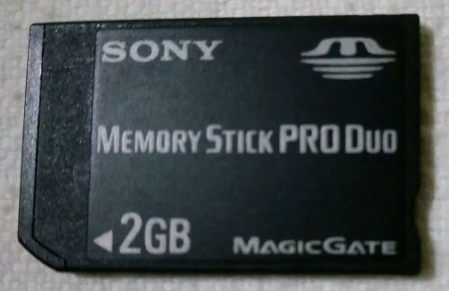 Sony 2 GB Memory Stick PRO Duo Card - 2GB Sony PSP & Camera TESTED WORKS CLEAN