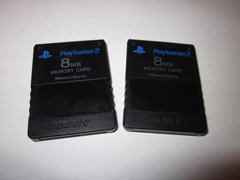Genuine PS2 8MB Memory Cards