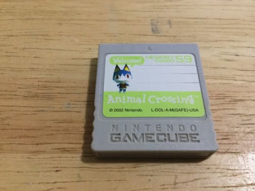 ~OFFICIAL~ Animal Crossing 59 Blocks Memory Card (NINTENDO GAMECUBE)