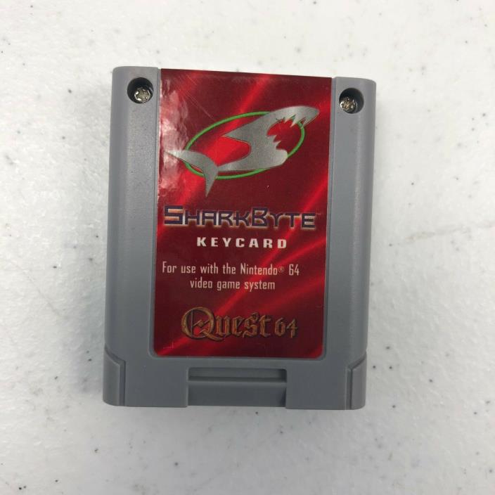 Nintendo 64 N64 SharkByte Keycard Quest 64