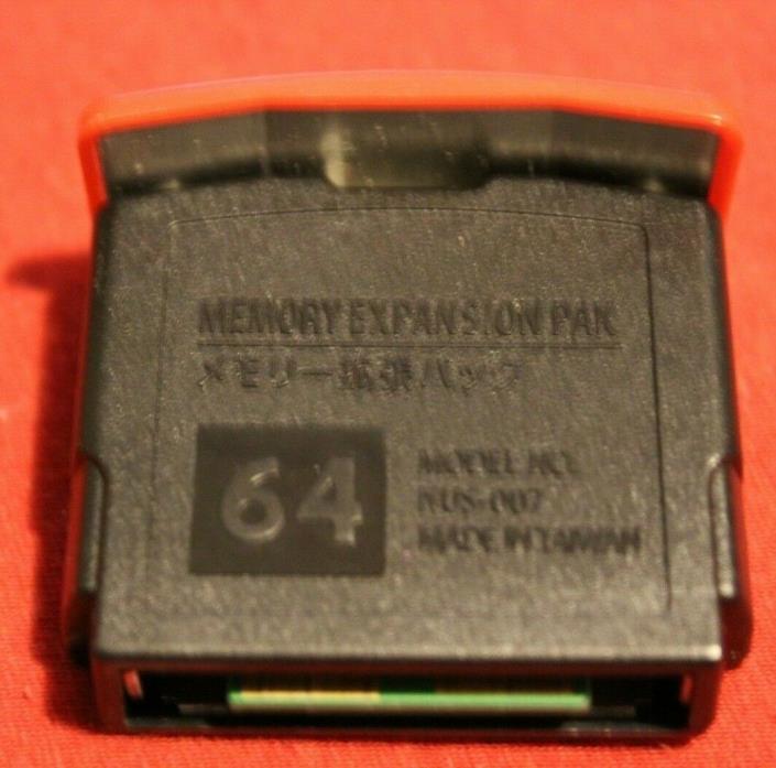 UNOFFICIAL EXPANSION PACK RED MEMORY PAK N64 NINTENDO 64 EXCELLENT