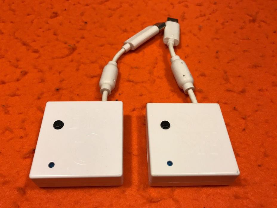 NINTENDO WII ROCK BAND DRUM AND GUITAR DONGLE RECEIVERS VFRHMXDNG04 VFRHMXDDG04