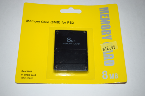 Memory Card 8MB MagicGate Black Playstation 2 PS2 Console Video Game System New