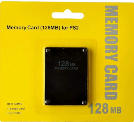 PS2 128MB Memory Card - High Speed 128MB Memory Card for Sony PS2 Playstation 2