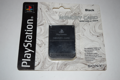 Memory Card Black Sony SCPH-1020 Playstation 1 PS1 Console Video Game System New
