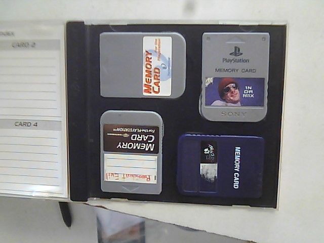 4 Memory Cards For PlayStation 1 PS1 in case. Performance & Sony