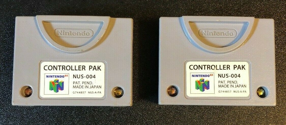 N64 Controller Pak NUS-004 OFFICIAL OEM NINTENDO TESTED WORKING FREE SHIPPING