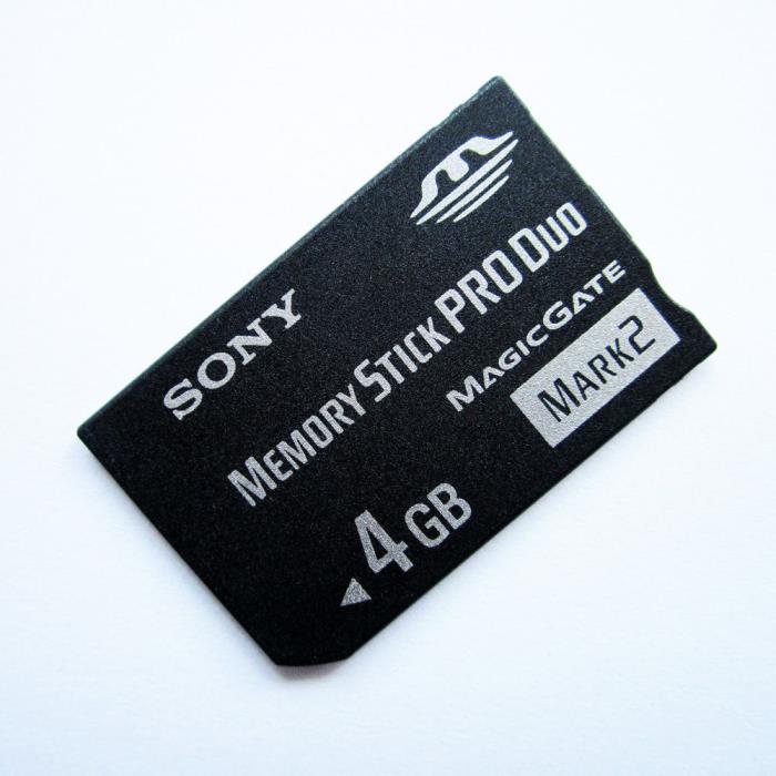 Original 4GB Sony Memory Stick Pro Duo Mark 2
