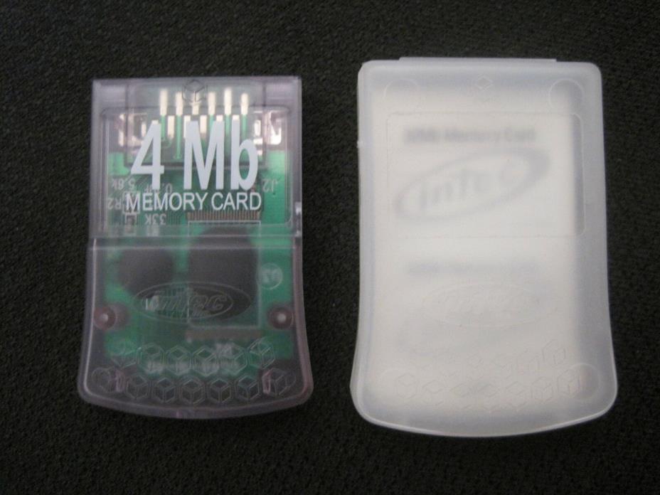Intec 4MB Memory Card Nintendo Gamecube Clear Plastic