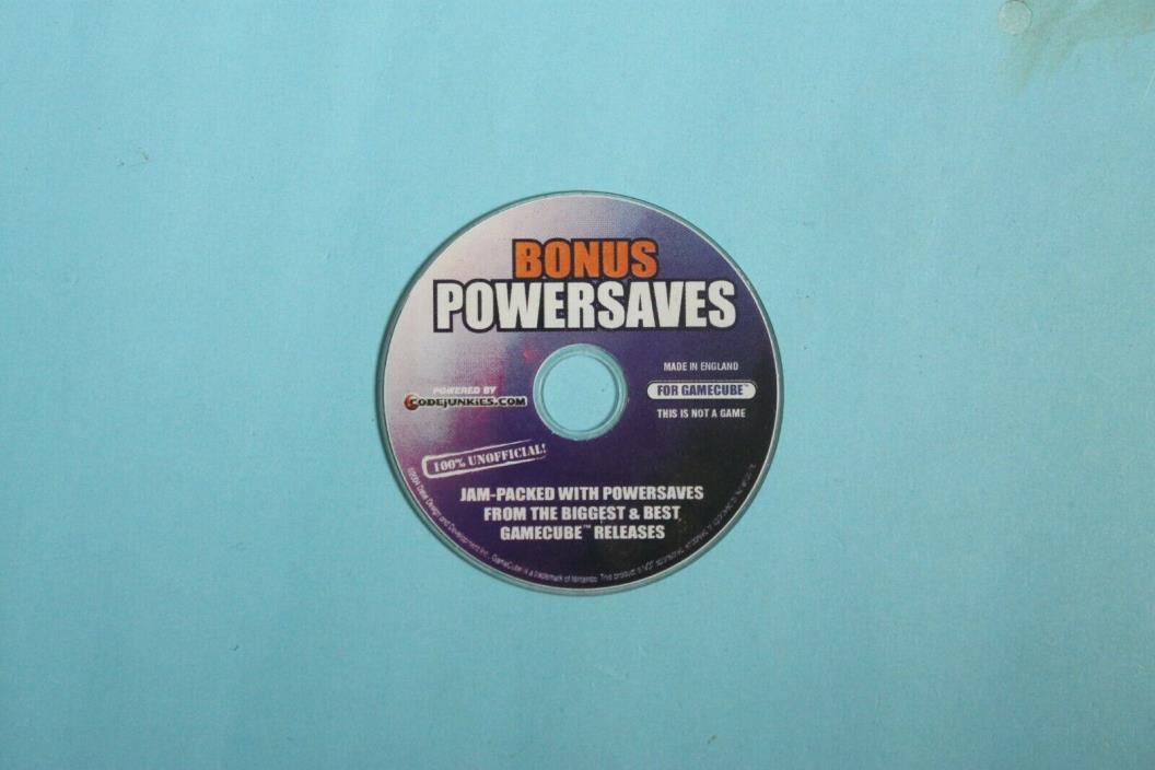 Nintendo Gamecube Bonus Powersaves Disc Only Cheat Codes Code junkies