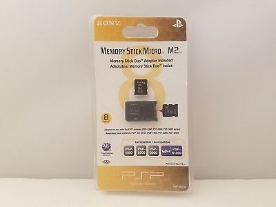 SONY Memory Stick Micro M2 w/ Memory Stick Duo Adaptor | 8G | PSP-98579