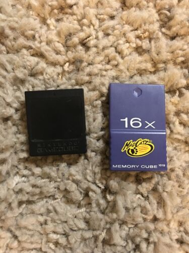 Official Nintendo GameCube Memory Card 251, DOL-014 And Mad Catz Memory Cube