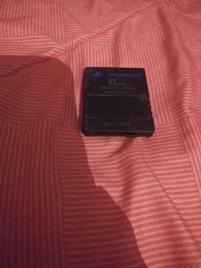 Official OEM Sony Playstation 2 PS2 8MB Magicgate Memory card Black